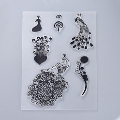 Bird Silicone Stamps, for DIY Scrapbooking, Photo Album Decorative, Cards Making, Stamp Sheets, Bird Pattern, 160x110x3mm