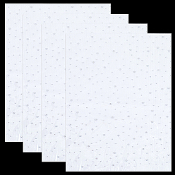 Белый Полукруглые термофиксированные стразы, для самостоятельного изготовления одежды, белые, 338x276x1.5 мм