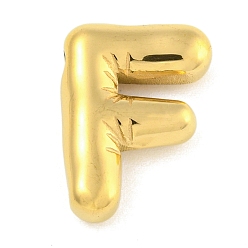 Letter F Ионное покрытие (ip) 304 подвески из нержавеющей стали, шарм-буква, золотые, Буква F, 20x14x5.5 мм, отверстие : 3.5x2 мм