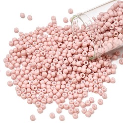 (764) Opaque Pastel Frost Shrimp Тохо 8/0 круглые бусины, японский бисер, (764) непрозрачная пастельная морозная креветка, 3 мм, отверстие : 1 мм, Около 222 шт / 10 г
