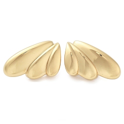 Wing 304 серьги-гвоздики в виде крыльев из нержавеющей стали, слева и справа, крыло, 21x30 мм