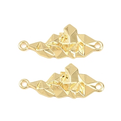 Золотой Латунные текстурированные подвески-шармы в виде облаков, долговечный, стойки покрытие, без свинца и без кадмия, золотые, 11x25.5x2.5 мм, отверстие : 1.5~1.6 мм