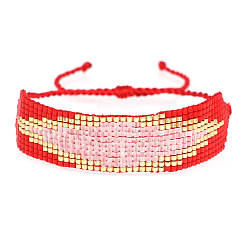  Женские браслеты из бисера и стеклянных бусин в богемном стиле, ромб