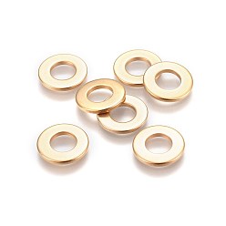 Золотой 201 нержавеющей стали связывающий кольца, пончик, золотые, 13x1.4 мм, внутренний диаметр: 6.5 мм