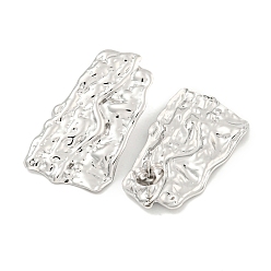 Нержавеющая Сталь Цвет Не тускнеющие 304 серьги-гвоздики из нержавеющей стали для женщин, самородки, цвет нержавеющей стали, 36x20 мм