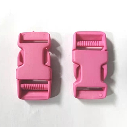 Rouge Violet Pâle Boucles latérales en plastique à dégagement rapide, pour la réparation de sac à dos de sangles de bagages, rectangle, rouge violet pâle, 63x32.5x11mm