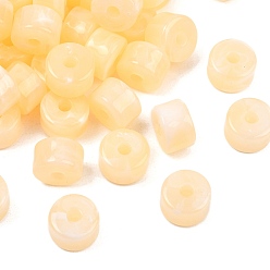 Navajo White Two-Color Opaque Acrylic Imitation Gemstone Beads, Column, Navajo White, 12x8mm, Hole: 3mm, about 526pcs/500g