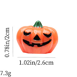 Тыква Хэллоуин скульптура из смолы украшения дисплея, для домашнего офисного стола, тыква, 20x26 мм