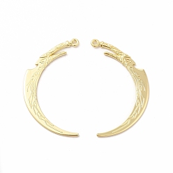 Золотой Стойки обшивки сплава большие кулоны, без кадмия, без никеля и без свинца, мачете очарование, золотые, 58x28x3 мм, отверстие : 2 мм