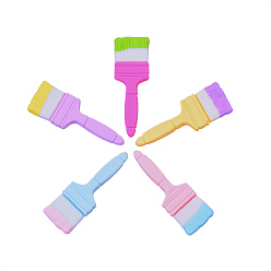 (52) Непрозрачная лаванда 20 шт 5 цвета смоляных кабошонов, чистить, разноцветные, 48x16.7 мм