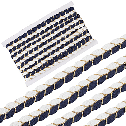 Белый Лента из полиэстера и хлопка, аксессуары для одежды, белые, 5/8 дюйм (17 мм), около 5.47 ярдов (5 м) / комплект