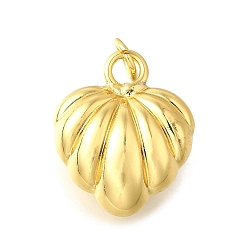 Настоящее золото 18K Латунные подвески, сердце прелести, с прыжковых колец, без кадмия и без свинца, долговечный, стойки покрытие, реальный 18 k позолоченный, 18.5x15x7.5 мм, отверстие : 3.5 мм