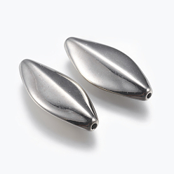 Платина CCB пластиковые шарики, платина, 27.5x12x5 мм, отверстие : 1 мм