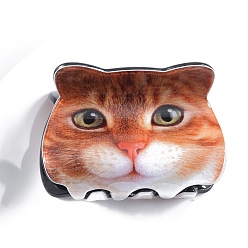 Шоколадный Заколки для волос из ПВХ в форме кошачьих когтей, аксессуары для волос для женщин и девочек, цвет шоколада, 32x51x33 мм