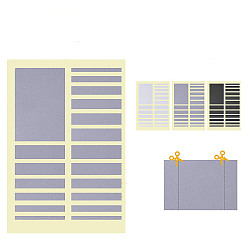 Белый Набор наклеек для регулировки размера кольца из ева пластика, прямоугольные, белые, 3~45.5x32 мм, 19 шт / комплект