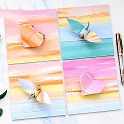 Разноцветный Бумага для оригами, складная бумага ручной работы, для детской школы поделки и декоративно-прикладного искусства, красочный, 142x142 мм