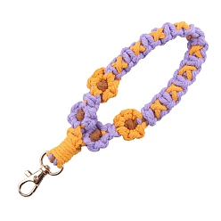 Коралловый Подвесные украшения из хлопка ручной работы, для дома, автомобиля, сумки, подвесные украшения, коралл, 195 мм