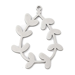 Нержавеющая Сталь Цвет 201 подвески из нержавеющей стали, лазерная резка, подвеска в виде слезинки с оливковой ветвью, анти-тускнение, цвет нержавеющей стали, 35x27x1 мм, отверстие : 1.6 мм