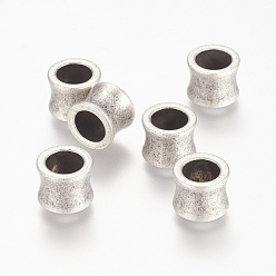 Античное Серебро 304 из нержавеющей стали бусы, ваза, античное серебро, 10x8 мм, отверстие : 6.5 мм