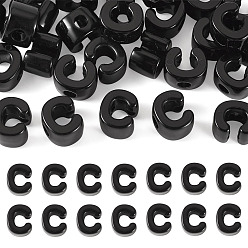 Letter C Perles Européennes acryliques, Perles avec un grand trou   , lettre c, 21x17.5x13.5mm, Trou: 6mm