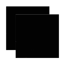 Black Acrylic Organic Glass Sheet, for Craft Projects, Signs, DIY Projects, Square, Black, 30x30x0.3cm