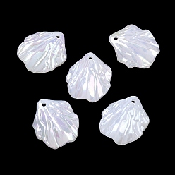 Морская Ракушка Акриловые подвески с имитацией ракушек, лепестковые прелести, цвет морской раковины, 20x17x7 мм, отверстие : 1.5 мм, Около 1190 шт / 500 г