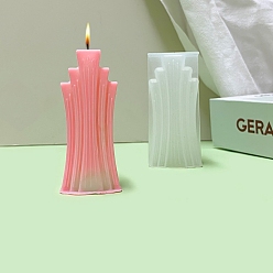 Белый Силиконовые формы для свечей своими руками, пищевой силикон, изготовление украшений, для изготовления свечей, белые, 39x87 мм