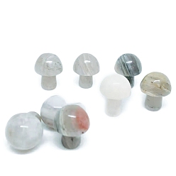 Розовый Авантюрин Фигурки целебных грибов из натурального розового авантюрина, Украшения из камня с энергией Рейки, 22 мм