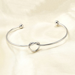 Нержавеющая Сталь Цвет Сердце 304 браслеты-манжеты из нержавеющей стали, браслеты с крутящим моментом для женщин, сердце, цвет нержавеющей стали, 0.2~1.15 см, внутренний диаметр: 1-7/8x2-3/4 дюйм (4.9x6.95 см)
