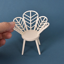 Белый Мини-диван в форме цветка из смолы детский игровой домик игрушка кукла, аксессуары для кукольного домика с микро-ландшафтом, притворяясь опорными украшениями, белые, 90x85 мм