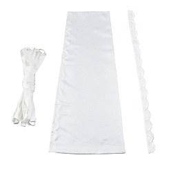 Beige Bridal Dress Zipper Replacement, Adjustable Fit Satin Corset Back Kit, for Wedding Dress Accessories, Beige, 390x147~253x3mm