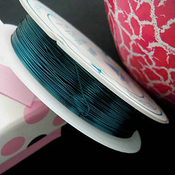 Стально-синий Медная проволока, долговечный, стальной синий, 24 датчик, 0.5 мм, около 26.24 футов (8 м) / рулон