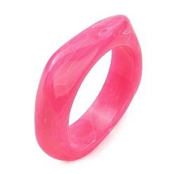 Темно-Розовый Акриловые браслеты для женщин, квадратный, темно-розовыми, 7/8 дюйм (2.1 см), внутренний диаметр: 2-5/8 дюйм (6.55 см)