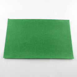Lime Green Non Woven Fabric Embroidery Needle Felt for DIY Crafts, Square, Lime Green, 298~300x298~300x1mm, about 50pcs/bag