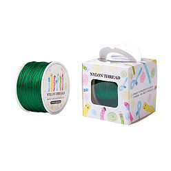 Зеленый Нейлоновая нить, для китайского решений узлов, круглые, зелёные, 1 мм, о 100yards / рулон (91.44 м / рулон), 300 фут / рулон