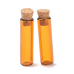 Золотистый Пробка стеклянная пробка бутылки орнамент, стеклянные пустые бутылки желаний, флаконы своими руками для подвесных украшений, золотые, 0.8x3.5 см