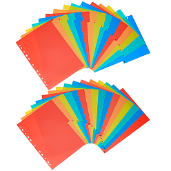 (52) Непрозрачная лаванда Пластиковые разделители для блокнотов, Разделитель вкладок для папки-скоросшивателя, прямоугольные, разноцветные, 297x223x0.1 мм, 31 шт / комплект