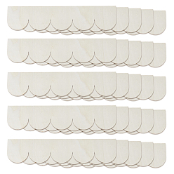 Кукурузный Шелк Незаконченные вырезы из дерева, принадлежности для рисования, арка, цвет колоса кукурузы, 400x90x2.5 мм