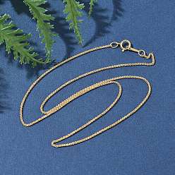 Real 14K Gold Filled Латунные ожерелья из цепочек пшеницы для женщин и мужчин, real 14 k золото заполнено, 16.14 дюйм (41 см)