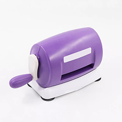 Фиолетовый Машина для высечки и тиснения с ручным управлением для декоративно-прикладного искусства, скрапбукинг и изготовление карт, фиолетовые, 11.5x21.5x9 см