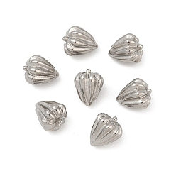 Нержавеющая Сталь Цвет 304 из нержавеющей стали бусы, бутон, без отверстия , цвет нержавеющей стали, 7x6x6 мм