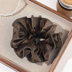 Кокосово-Коричневый Бархатные аксессуары для волос, для девочек или женщин, резинка для волос / резинки для волос, кокосового коричневый, 130 мм