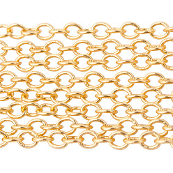 Золотой Латунные кабельные цепи, пайки, без никеля , долговечный, золотые, 2x1.5x0.5 мм