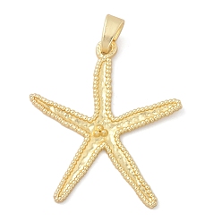 Морская звезда Большие сплавочные подвески, матовый золотой цвет, морская звезда, 69x61.5x3 мм, отверстие : 12x5 мм