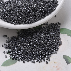 (DB0268) Непрозрачный Дымчатый Блеск Бусины miyuki delica, цилиндр, японский бисер, 11/0, (дБ 0268) непрозрачный блеск дыма, 1.3x1.6 мм, Отверстие: 0.8 мм, о 2000 шт / бутылка, 10 г / бутылка