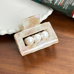 Фора Заколки для волос в форме когтей из ацетата целлюлозы, аксессуары для волос для женщин и девочек, оранжевые, 52x42x44 мм