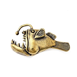 Античная Бронза Латунные удильщики миниатюрные фигурки статуэтки, для домашнего офиса настольный микро ландшафтный декор аксессуары, античная бронза, 42.5x14.5x23.5 мм