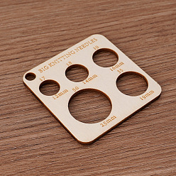 Античный Белый Деревянные швейные линейки, квадратный, старинный белый, 63x63 мм