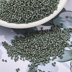 (DB1594) Matte Opaque Avocado AB MIYUKI Delica Beads, Cylinder, Japanese Seed Beads, 11/0, (DB1594) Matte Opaque Avocado AB, 1.3x1.6mm, Hole: 0.8mm, about 2000pcs/bottle, 10g/bottle