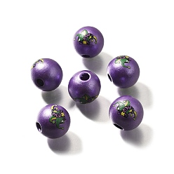 Hat Печатное натуральное дерево, жемчужные, карнавальная серия, шляпа, 15.5x14.5 мм, отверстие : 4.5 мм